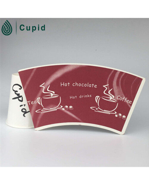 Disposable Reasonable Price Green Paper Cup Fans